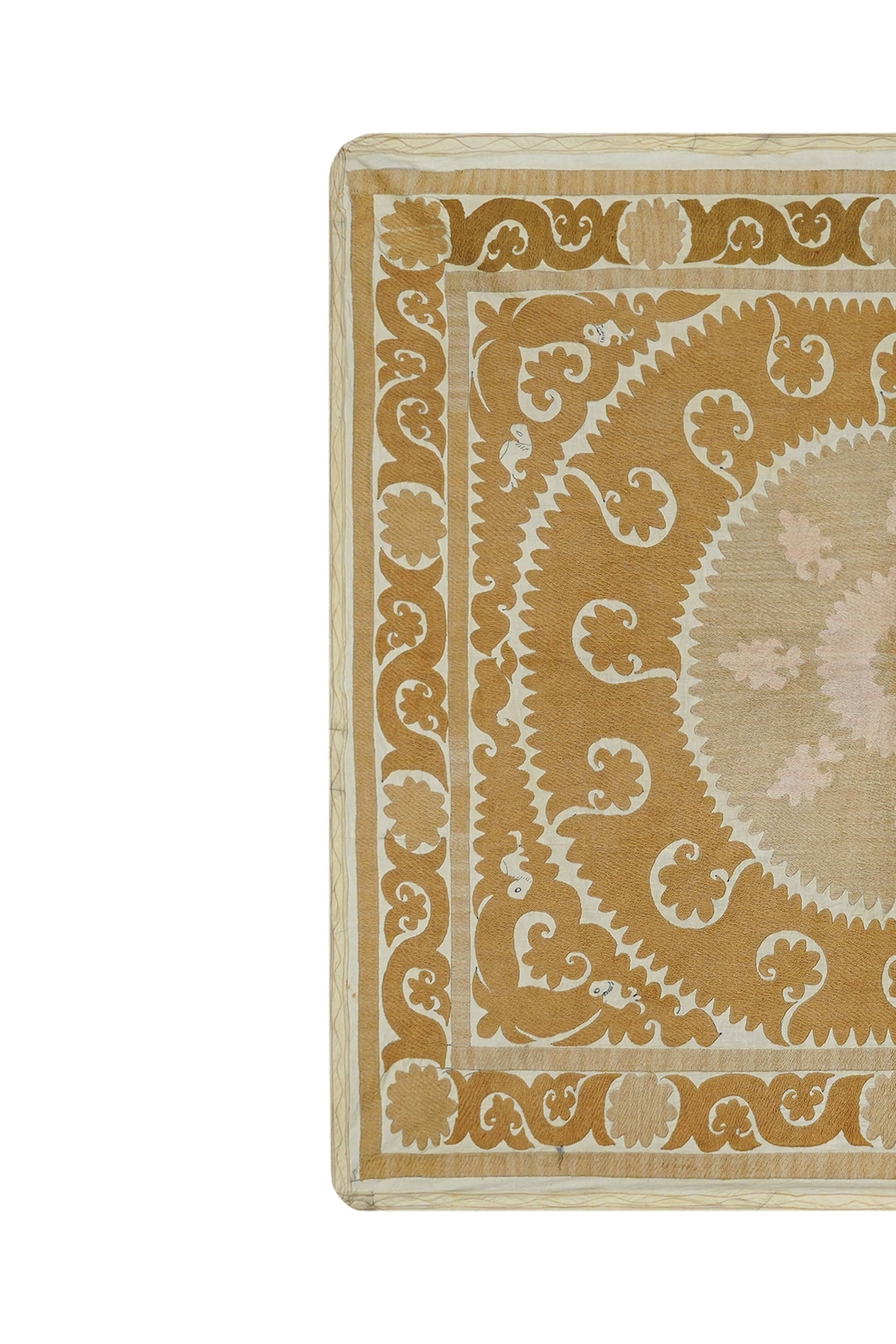 Vintage Turkish hand-knotted rug 126x135 cm