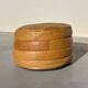 De Sede house style pouf in fauv leather patchwork, 1970s design