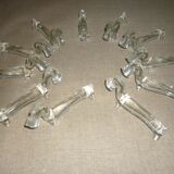 11 glass art deco knife holder/rest