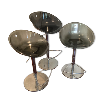 Lot de trois chaises de bar Pedrali Gliss, 1970