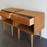 Arne Vodder set of scandinavian night stands, 1950s