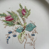 Set of 7 old plates Luneville K&G