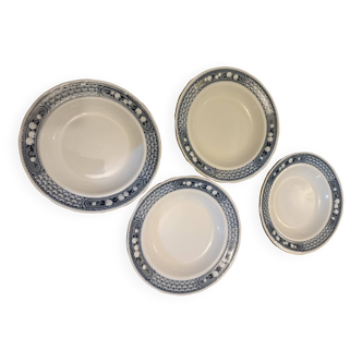 soup plates in english porcelain