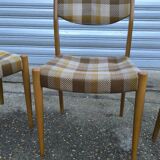 Set of 4 Scandinavian chairs 1970