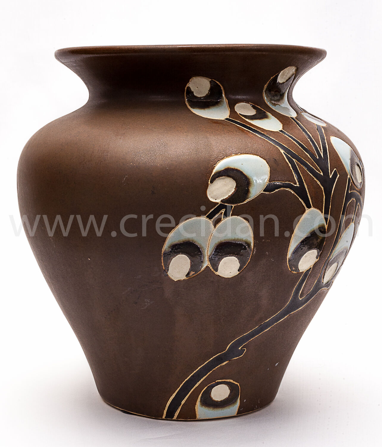 Art Deco brown vase