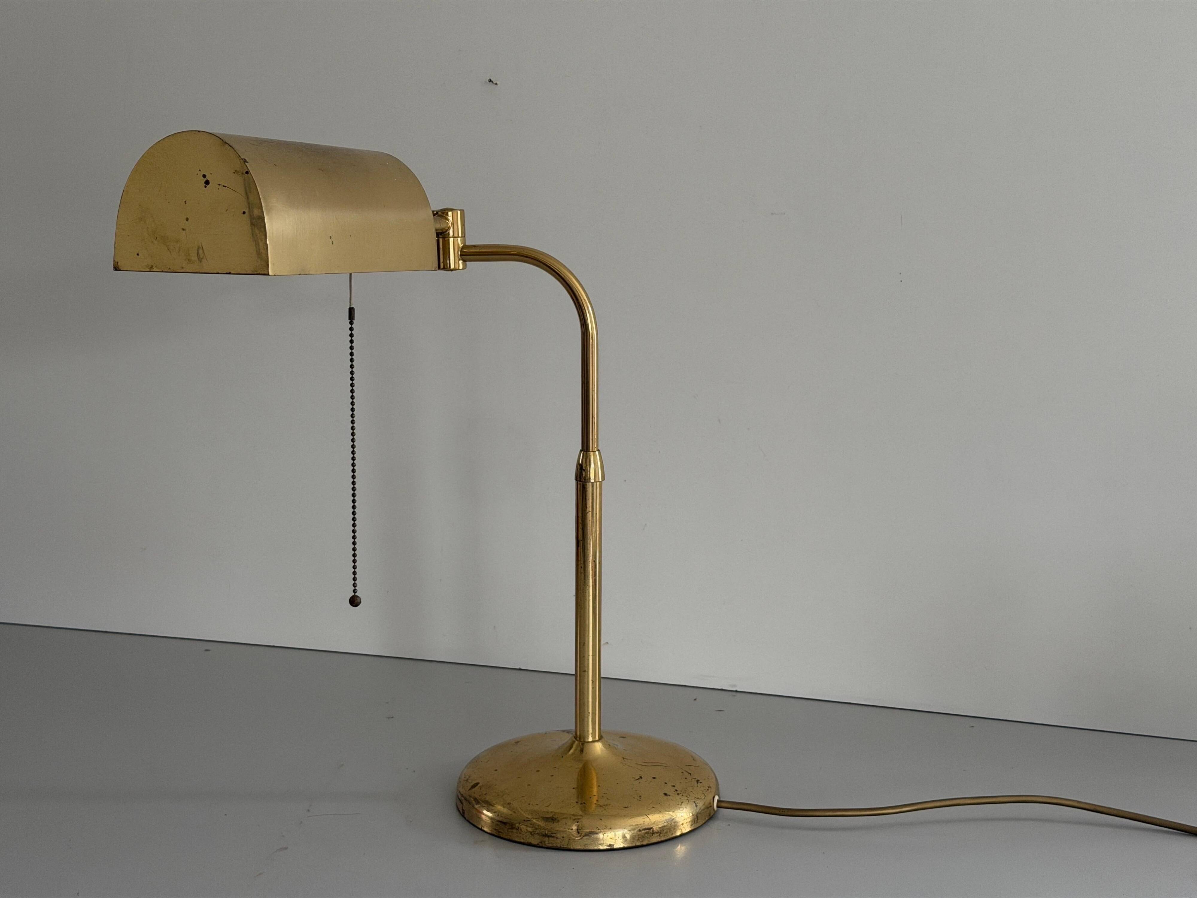 Brass table lamp by Florian Schulz, 1960s, Germany.