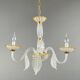 Murano glass chandelier with three lights, 20th century