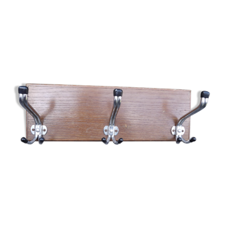 Hanger 3 branches metal Brown 60 ' vintage Indus