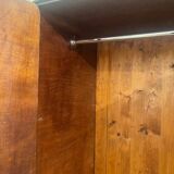 Bauhaus Wardrobe in Palisander Optic, Steel Tube and Chrome, Germany, 1930s