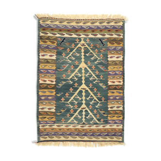 Anatolian handmade kilim rug 165 cm x 113 cm
