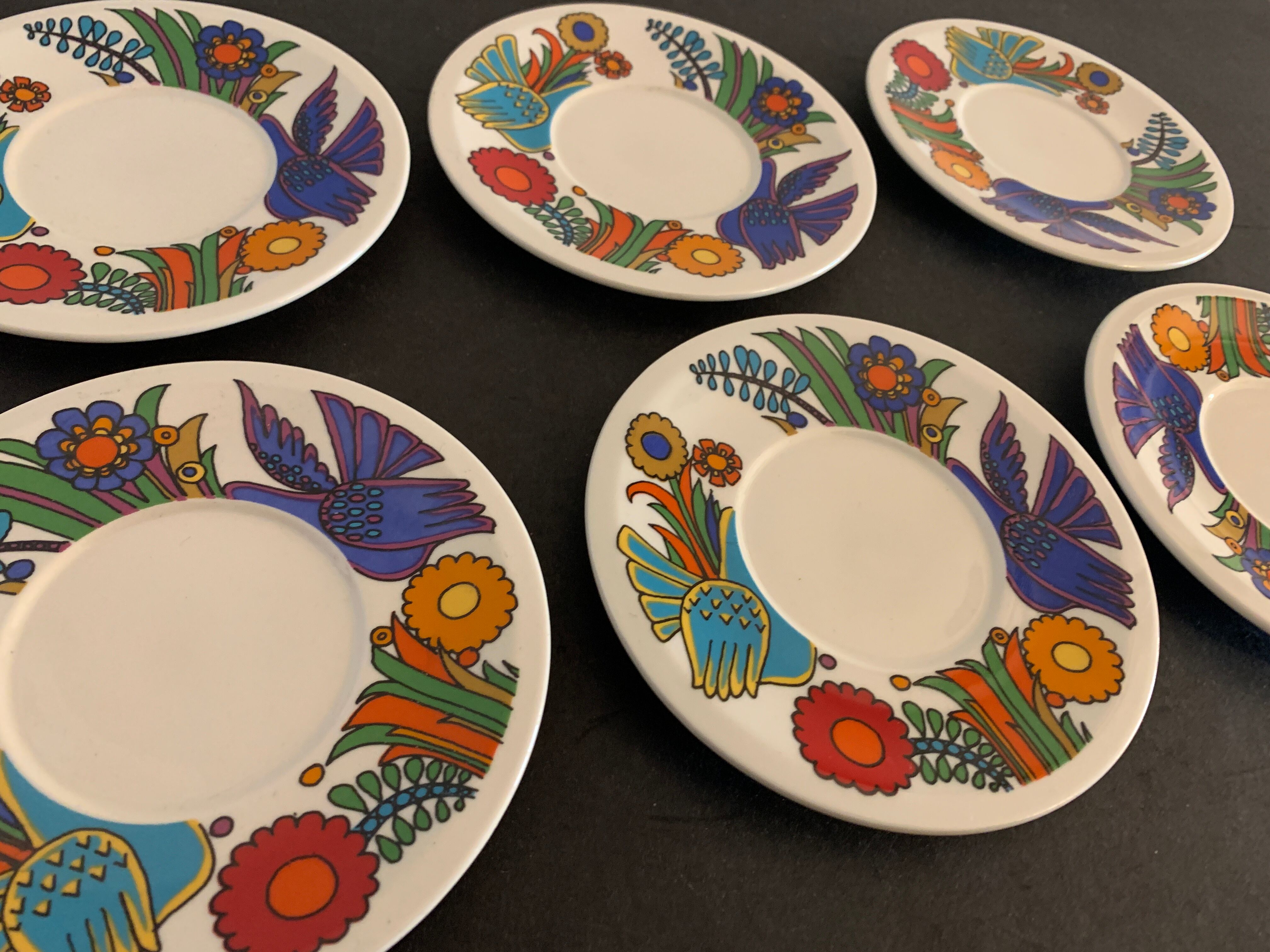 6 plates or under cups Villeroy and Boch, Acapulco model