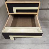 Vintage desk with suspended pedestal, 60s design