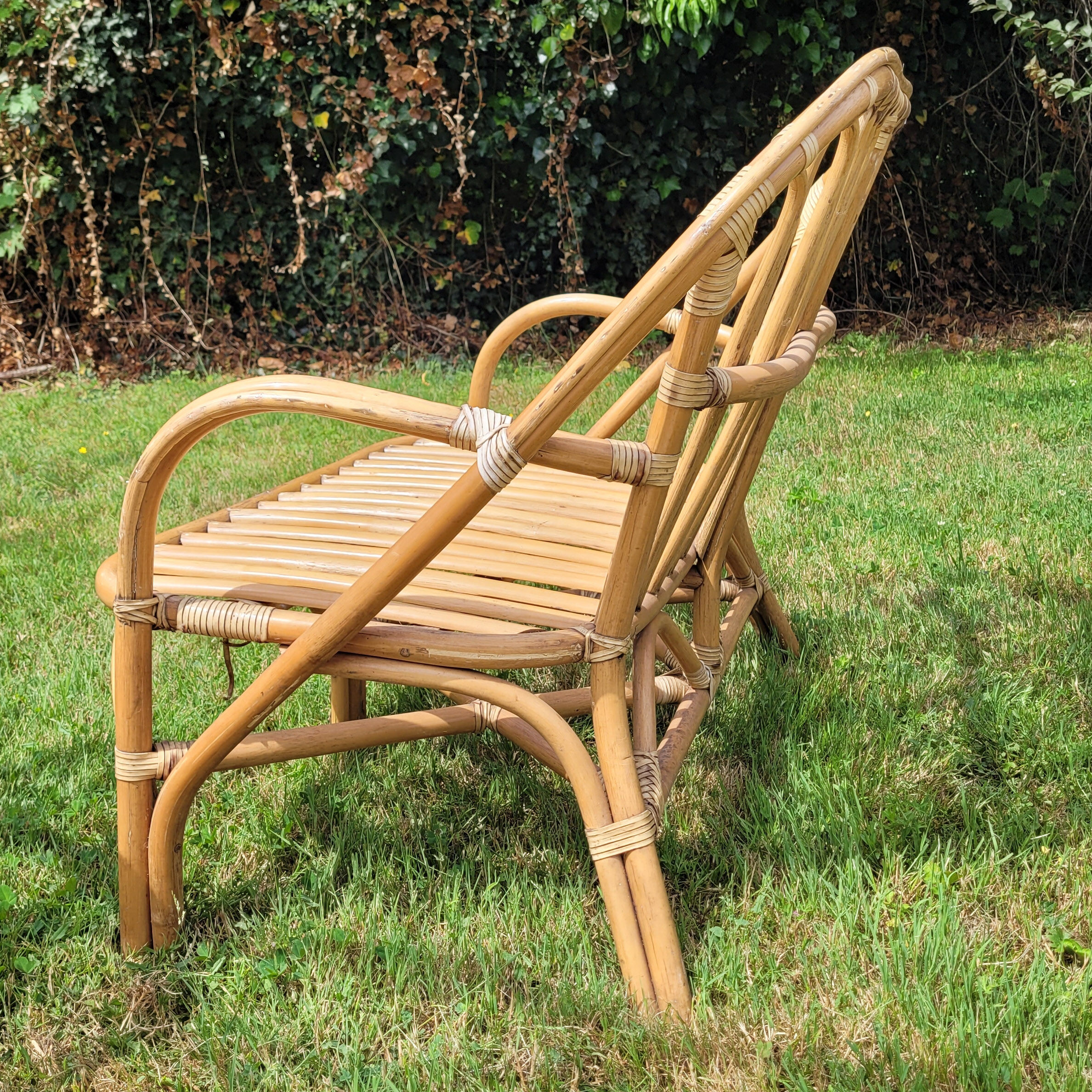 Vintage rattan garden furniture