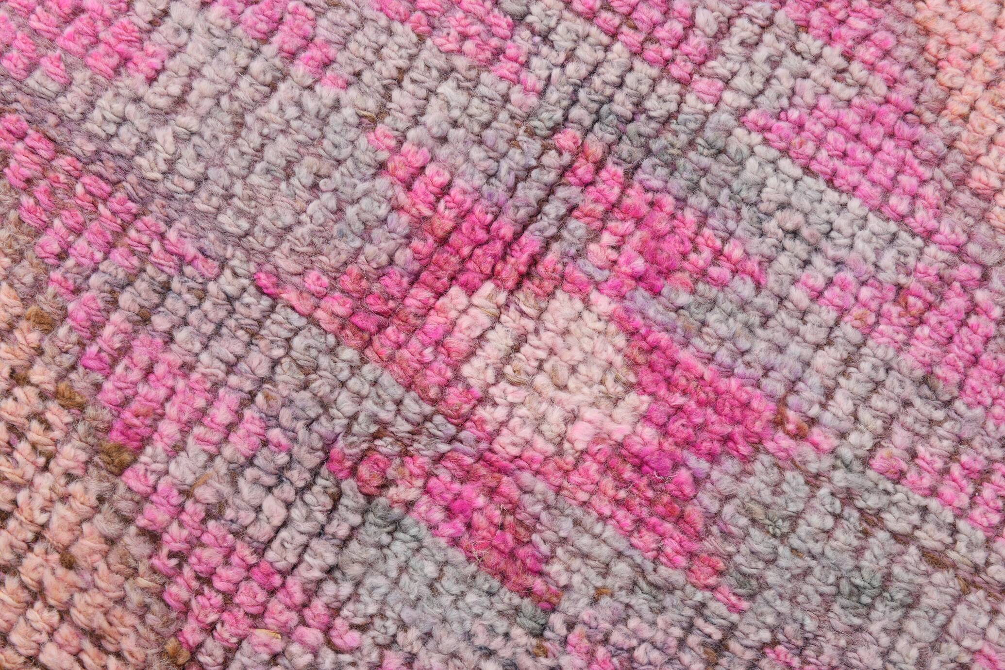 3x12 Pink Persian Vintage Runner Rug, 92x355Cm SK 18193