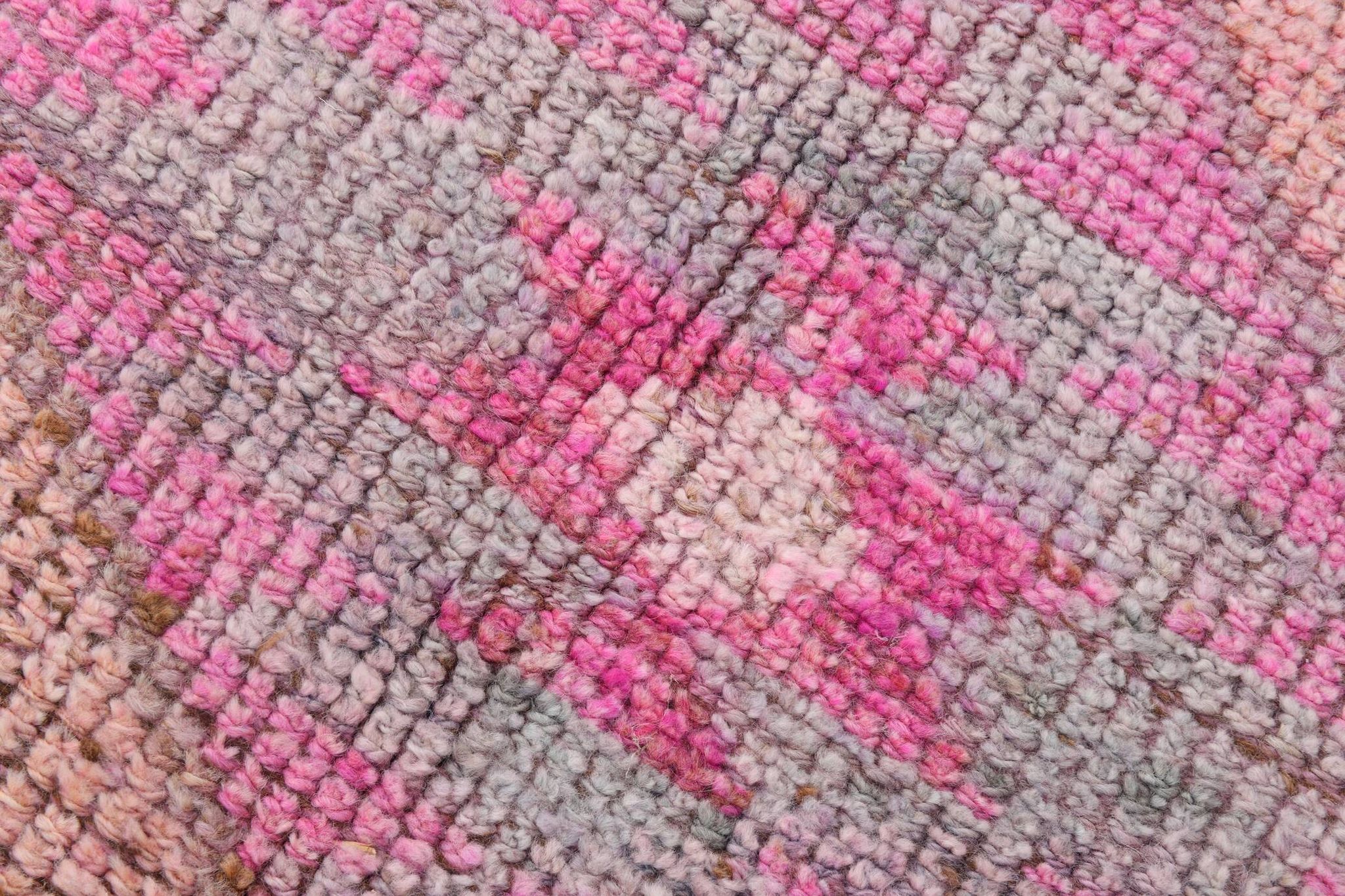 3x12 Pink Persian Vintage Runner Rug, 92x355Cm SK 18193