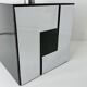 Vintage Cube Lamp • Wood & Metal • Art Deco • 1960