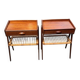 Set of 2 modernist Danish teak bedside tables by Søren Rasmussen, 1964