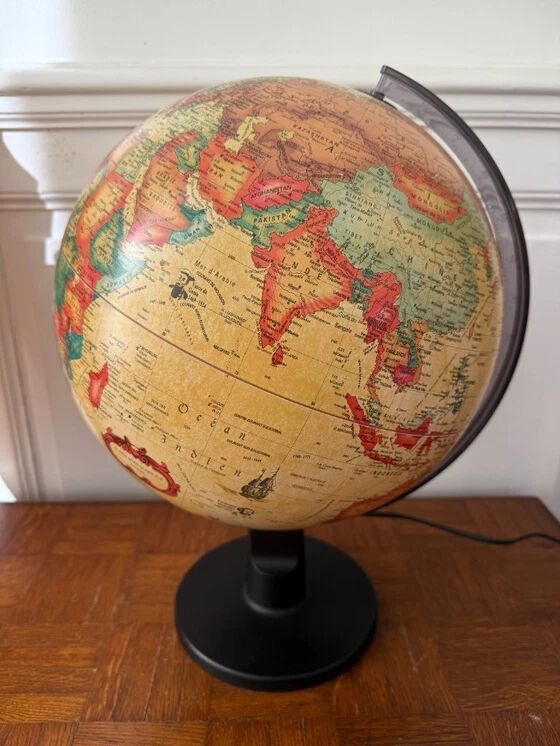 Globe lumineux vintage Scanglobe Made in Denmark