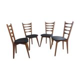 Set of 4 scandinavian chairs