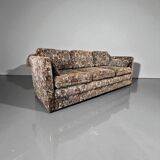 Vintage three-seater folding sofa bed
