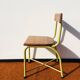 Chaise d'école tubax. vintage 50s