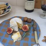 Blue Gingham Serving Platter