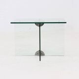 Italian Modern Glass Side Table 1970s