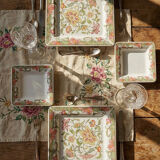 Set of 4 plates/dishes Tiffany Boutique, vintage Italian ceramic