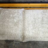 Brutalist pine sofa, 60s/70s