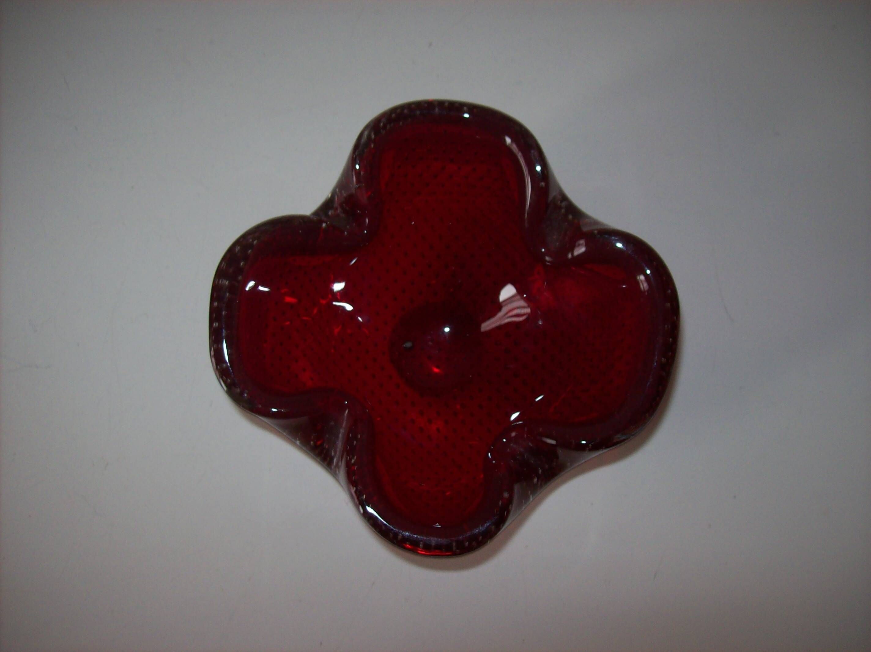 Murano glass bowl by Flavio Poli for Seguso