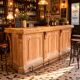 Bistro counter with a Hungarian point design.
