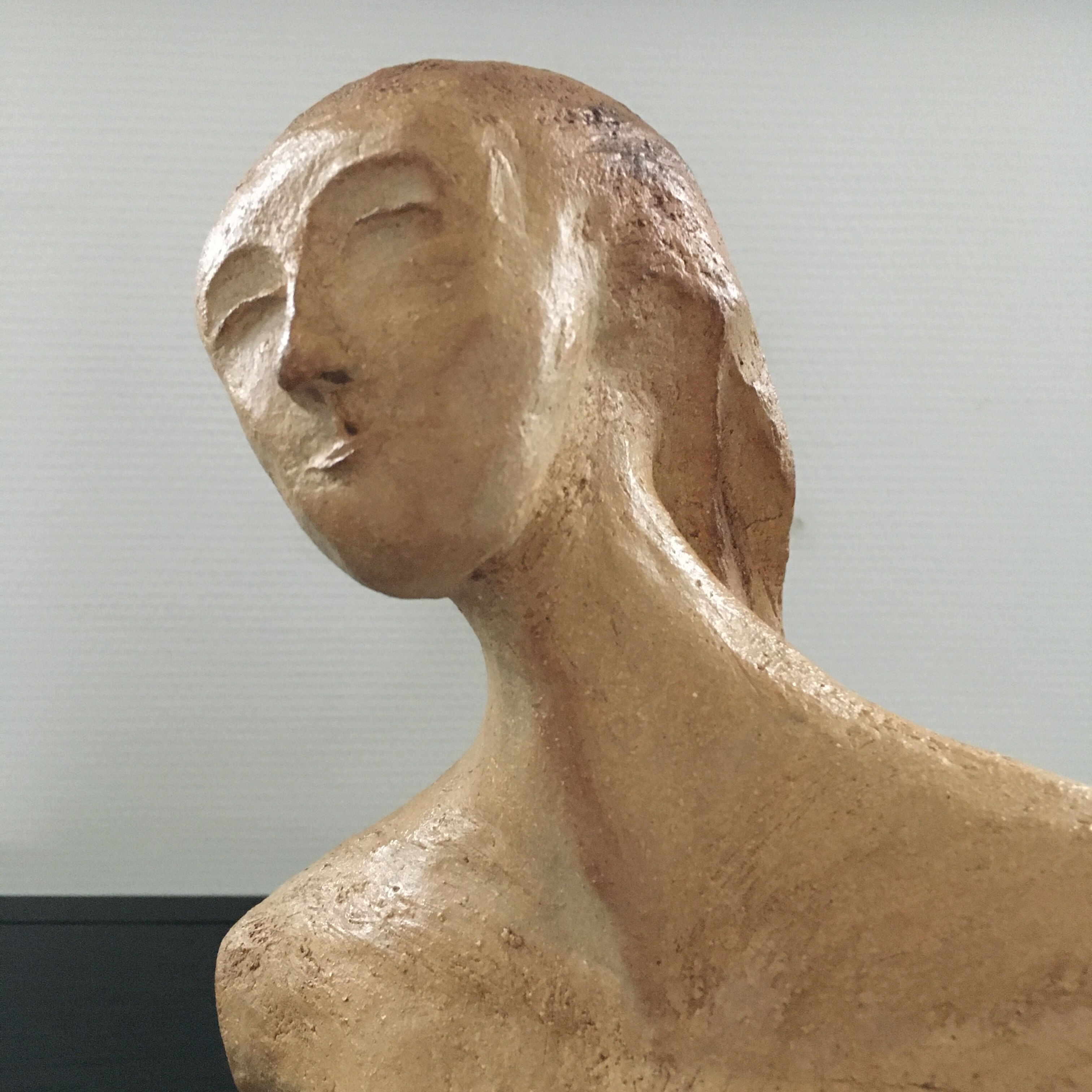 Bust woman terracotta