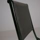 Foldable chair in wrought iron and leather. c. 1950