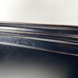 BedHead in solid black laqué wood 234x116cm