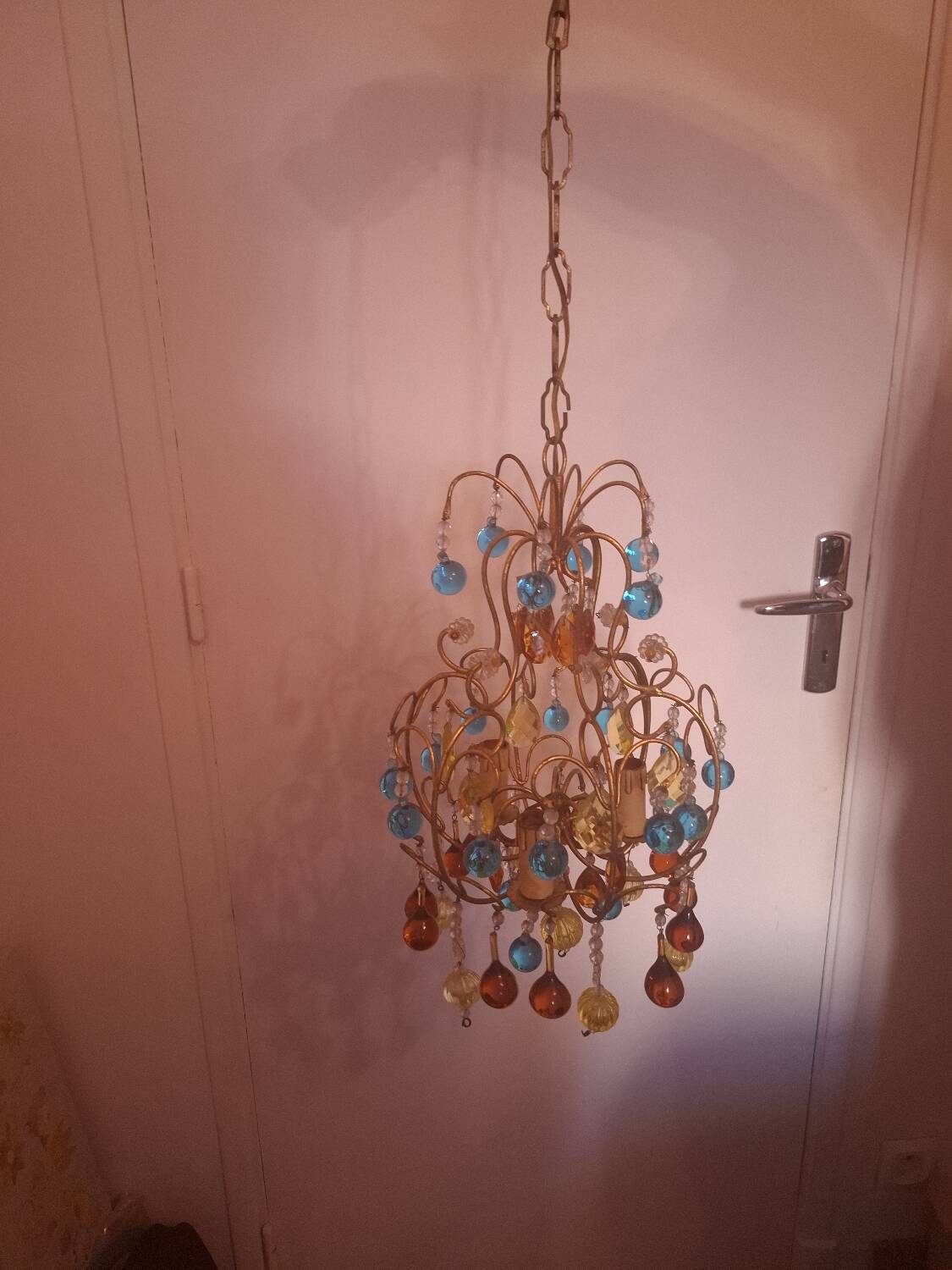 Vintage crystal chandelier