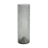 Erik Höglund cylinder glass vase for Pukeberg, Sweden, 1960s