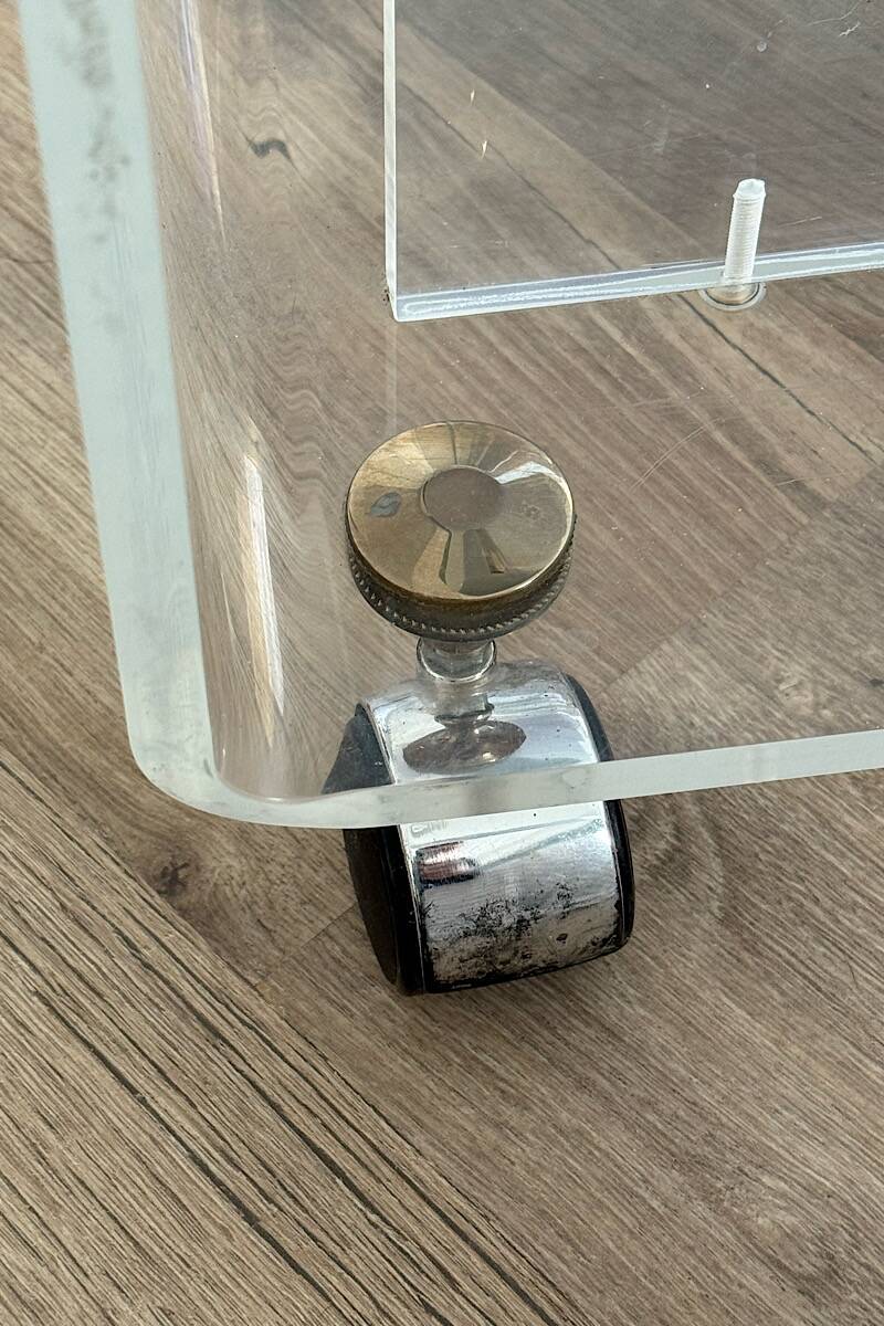 Plexiglass coffee table