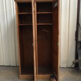old-time oak cloakroom bank of France year 30/40