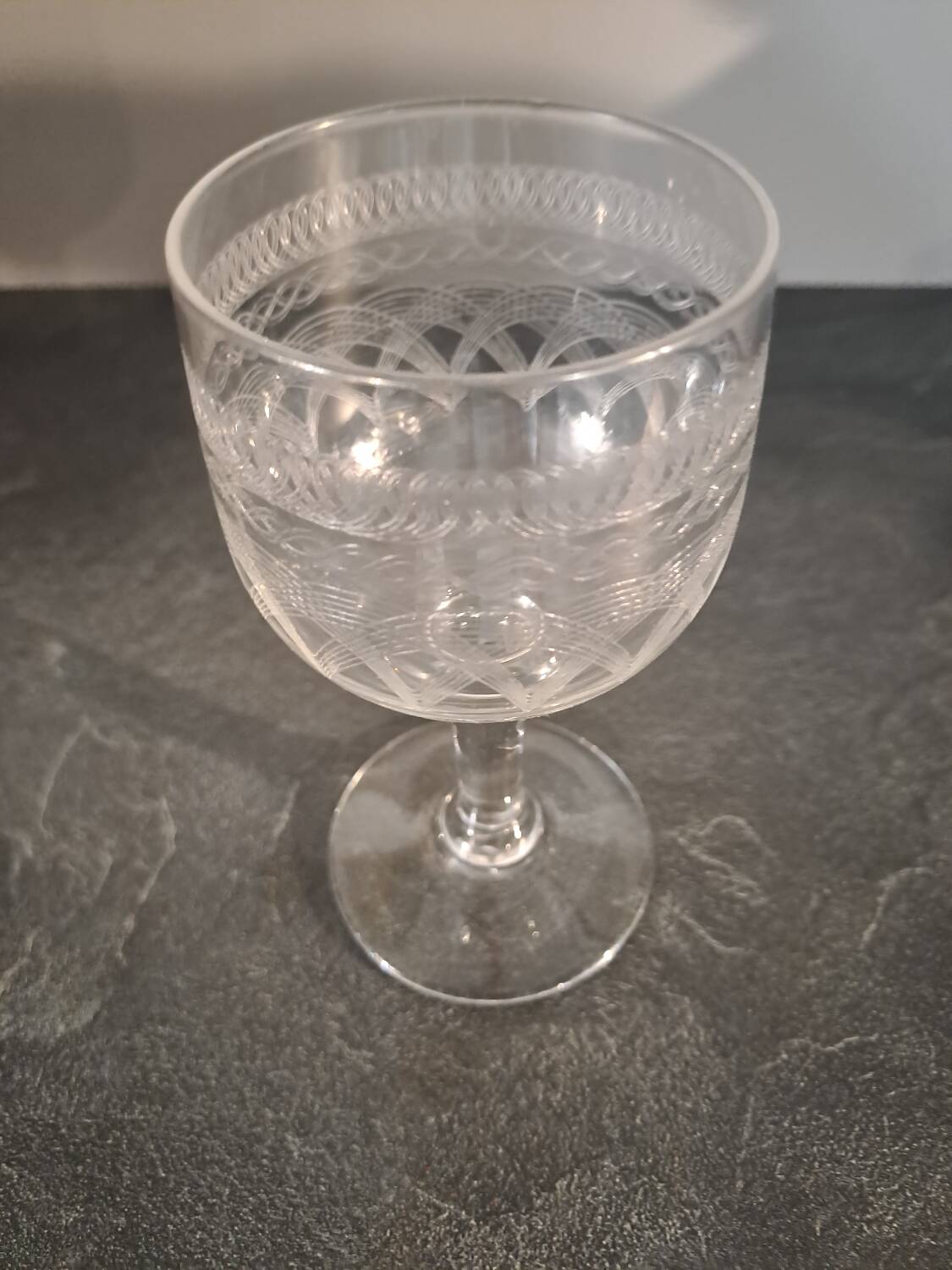 Old chiseled glasses