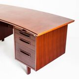 Mid-century desk with drawers and trays. Scandinavian style. France, 60