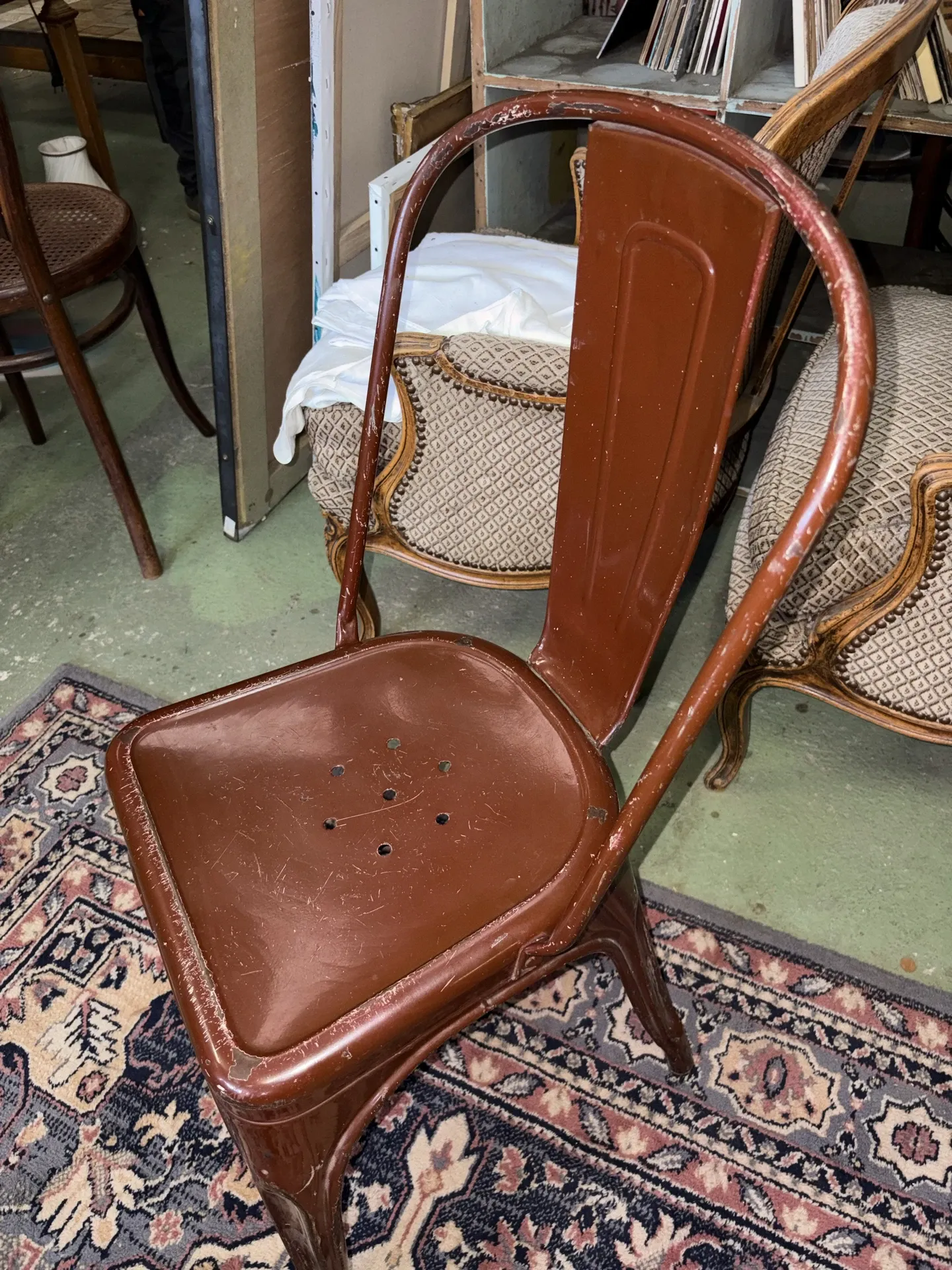 Lot de 4 chaises tolix