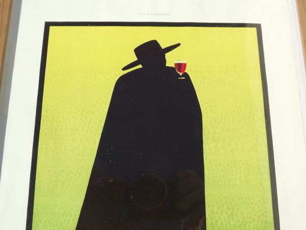 Affiche pub papier Porto Sandeman 1929