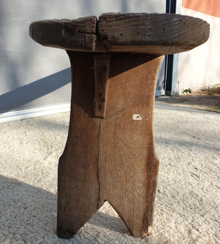 Spinning bench XIXth wooden XL 203cm