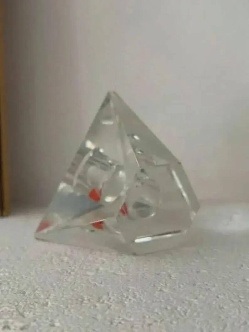 Crystal candlestick - vintage 20th century