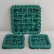 Vallauris woven ceramic trivet/bottle coaster