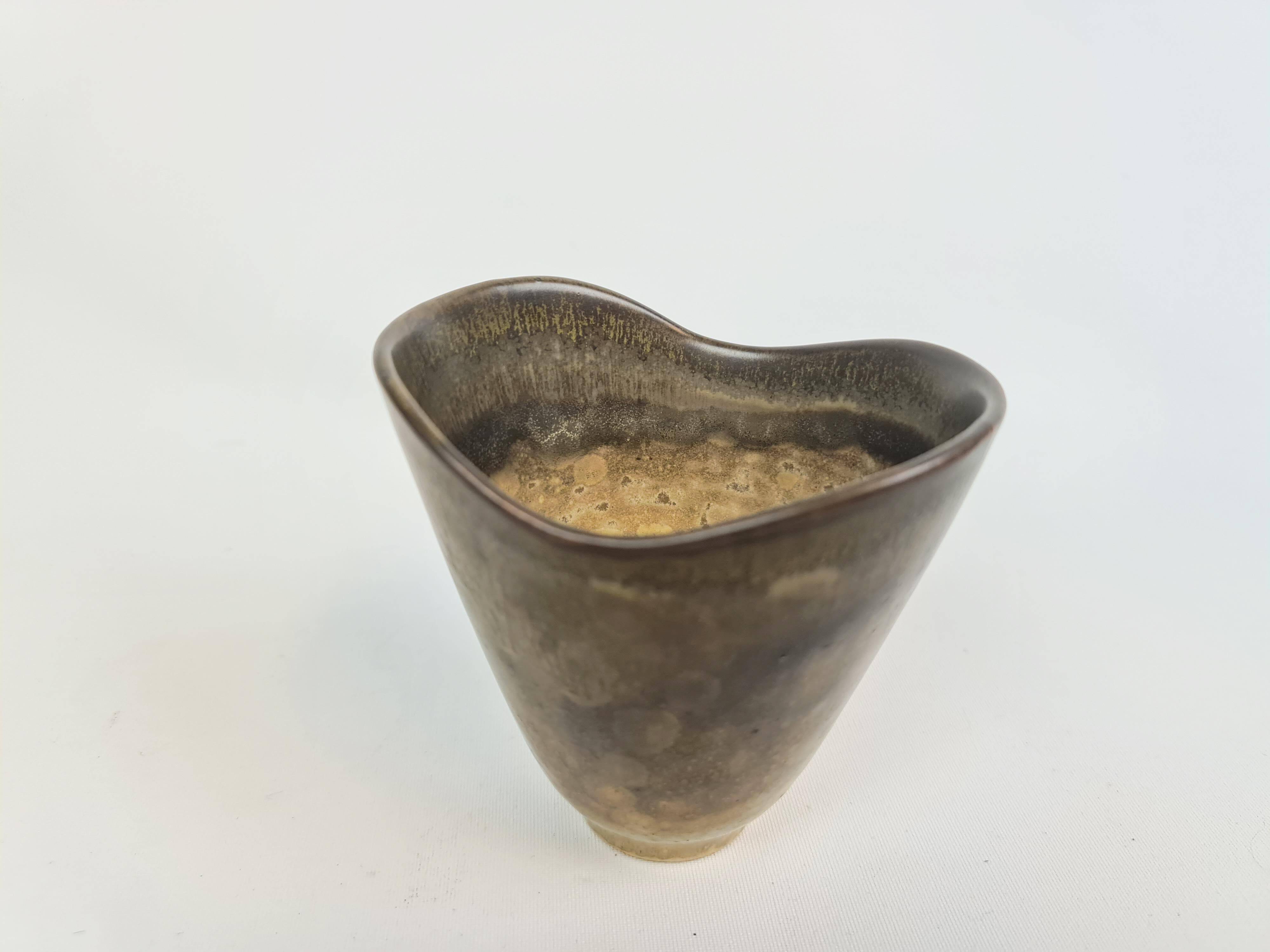 Mid-century ceramic vase by Carl-Harry Stålhane for Rörstrand, Sweden, 1950s.