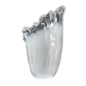 White opaque glass tulip