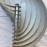 Pair of Mathieu brushed aluminum wall lights 70'S