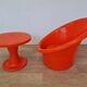 Skopa Lounge Chair and Table, Ole Gjerløv Knudsen & Torben Lind, Ikea, 1970s