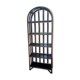 Large mid century bamboo library